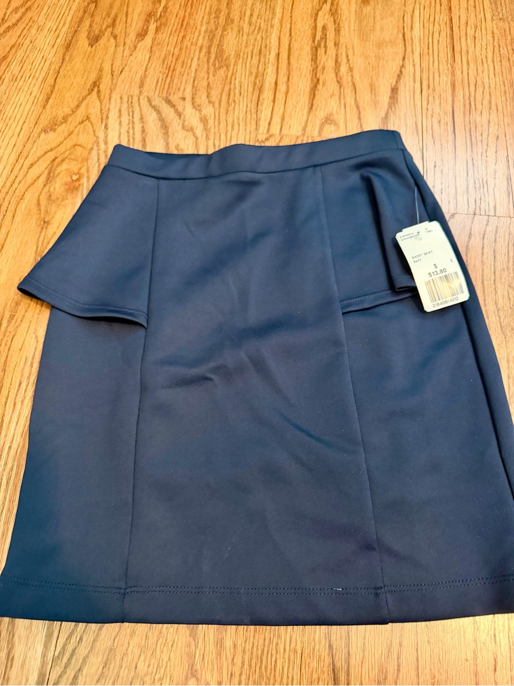 Forever 21 Navy Pencil Skirt with Peplum Detail